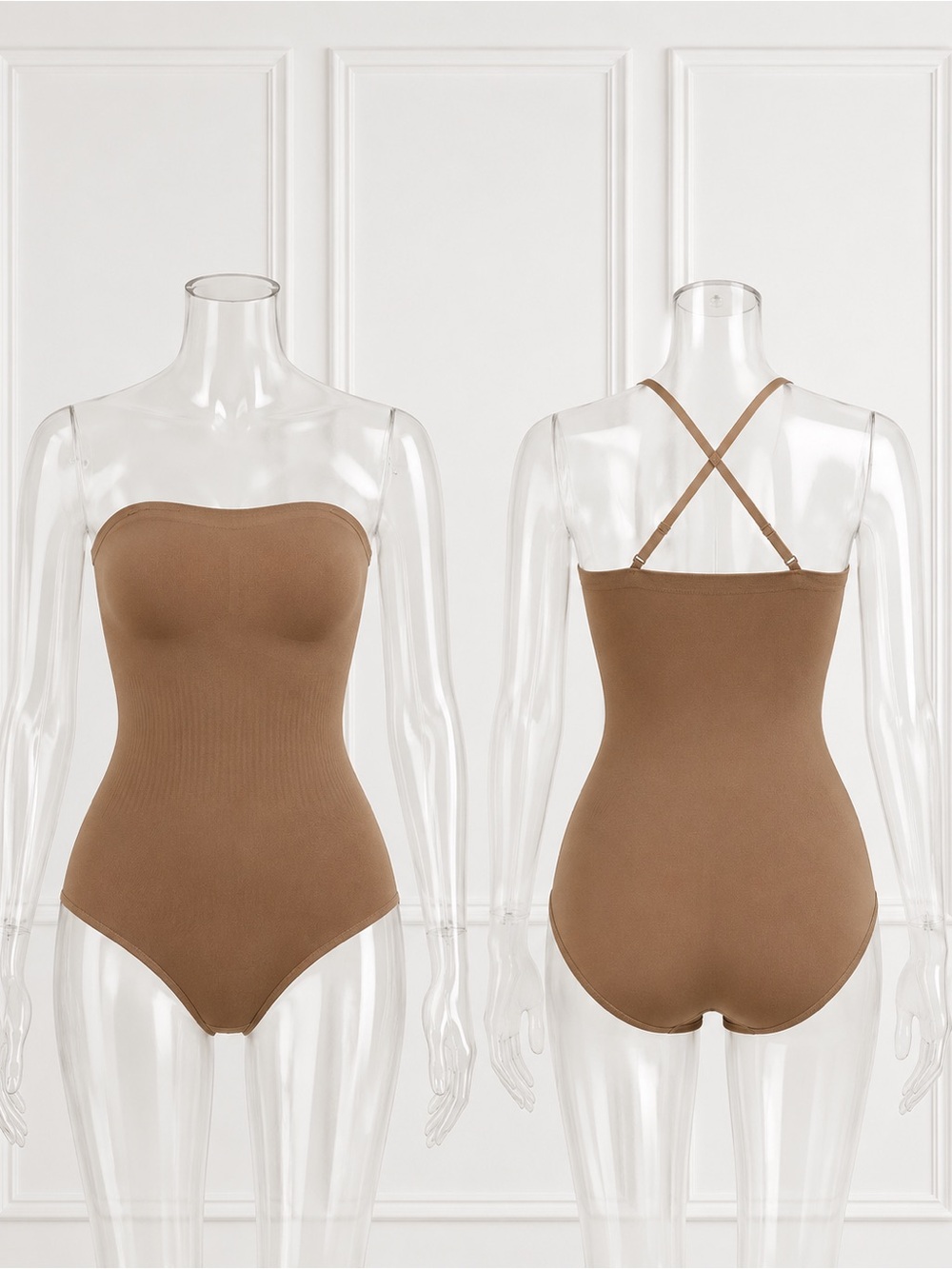 Source Unknown Brown Ribbed Convertible Kids One-Piece Bodysuit